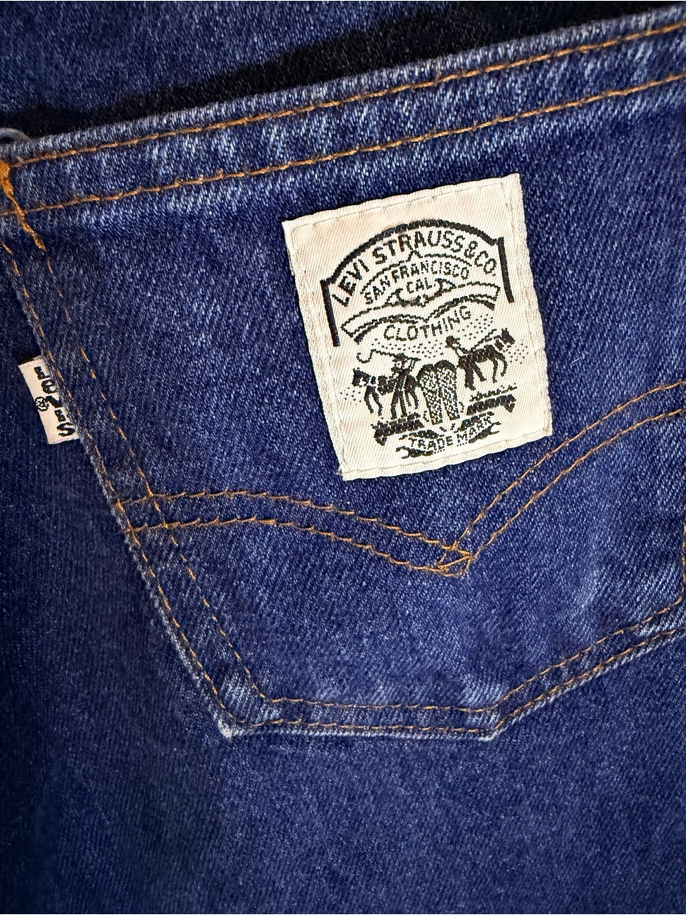 Vintage Levi’s Made in USA High Rise Mom Jeans Dark Wash Tapered Women’s 24 - Picture 7 of 11